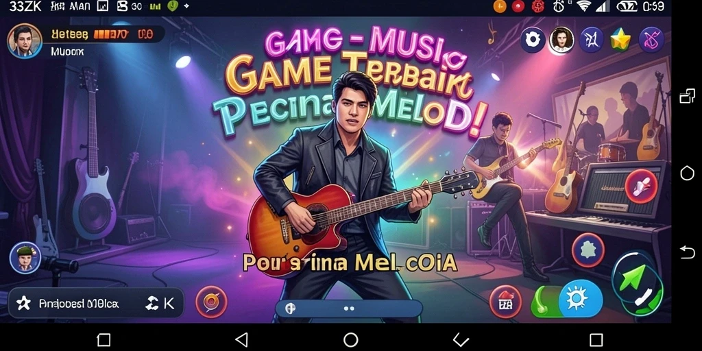 Tampilan menarik dari gameplay musik game 33ZK.
