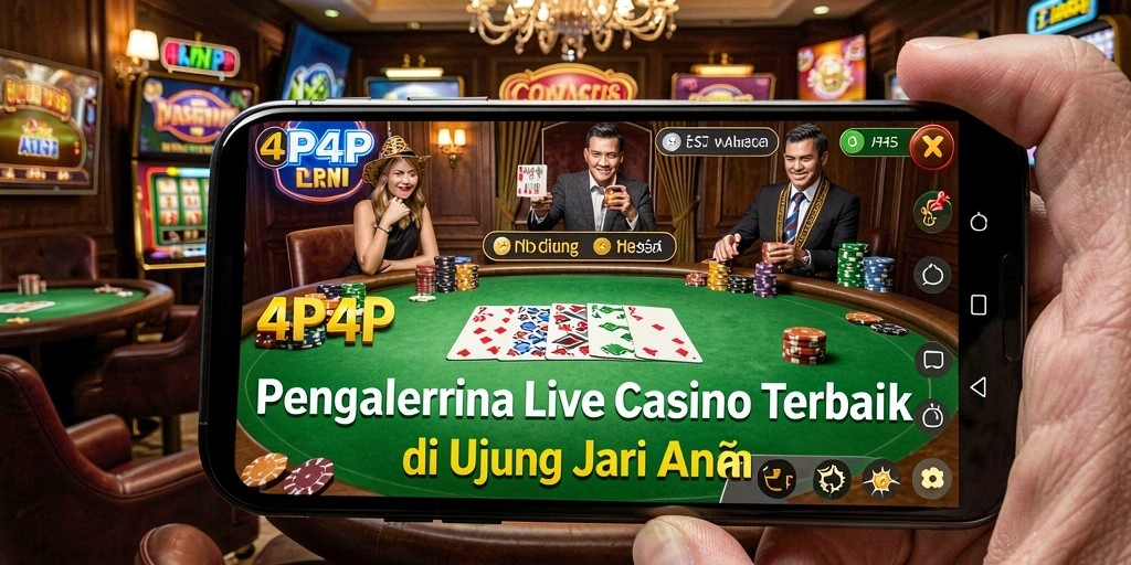 Tampilan gameplay langsung di 4P4P dengan dealer profesional.