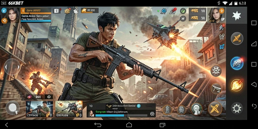 Screenshot seru dari gameplay 66KBET dalam aksi.