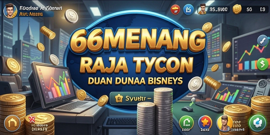 Screenshot menunjukkan pemain mengelola bisnis sambil bersaing dengan pemain lain.