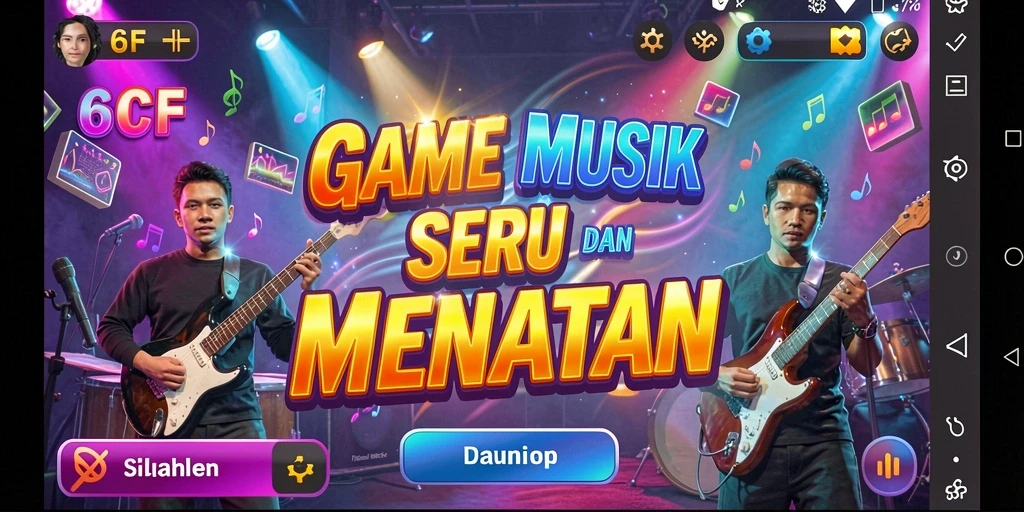 Menampilkan gameplay seru dengan musik yang menggugah semangat.