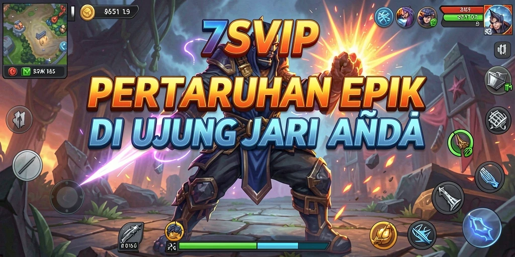 Tampilan menegangkan dari pertarungan di 7SVIP