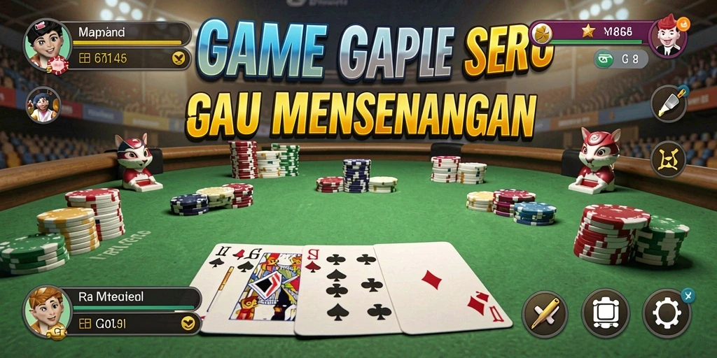 Gameplay seru Gaple di 8G8G dengan grafis menarik