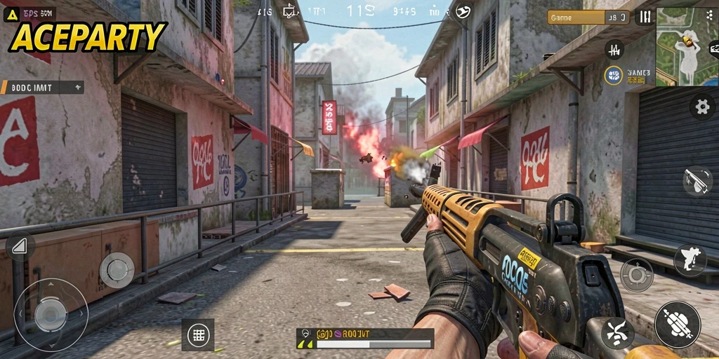 Tampilan menarik gameplay <strong>ACEPARTY</strong> dengan aksi tempur yang seru.