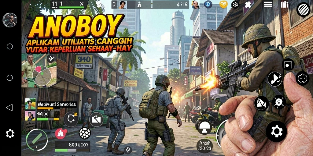 Tampilan antarmuka ANOBOY yang user-friendly dan fungsional.