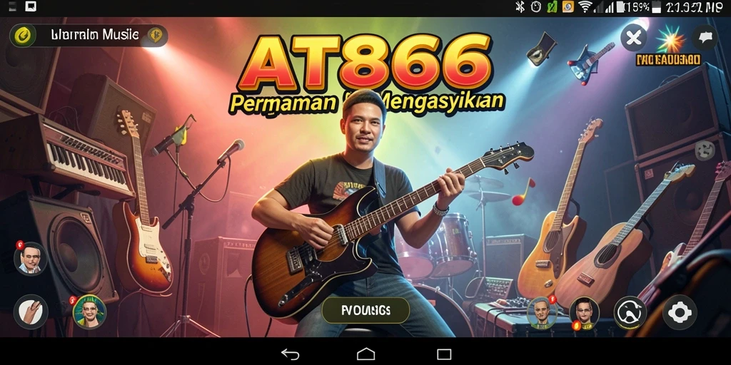 Tampilan gameplay AT866 dengan aksi menari penuh energi.