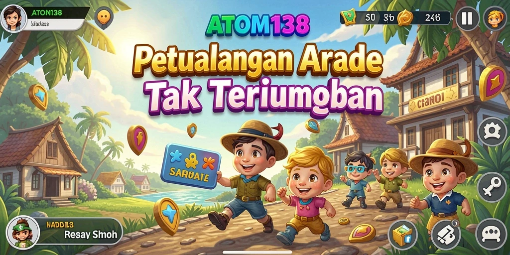 Tampilan gameplay menarik di ATOM138 dengan aksi seru.