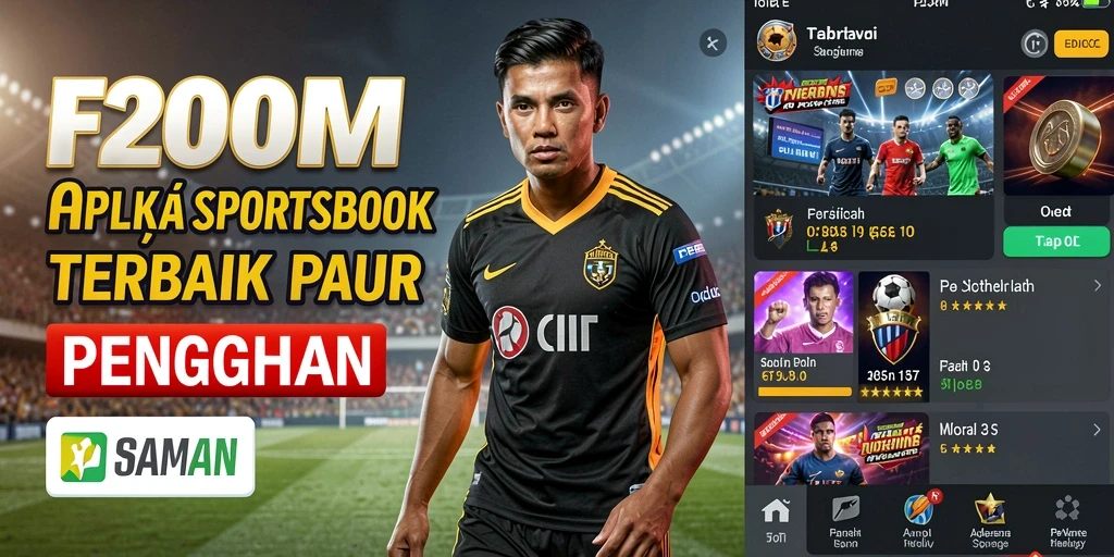 Tampilan menarik dari gameplay Sportsbook di F200M.