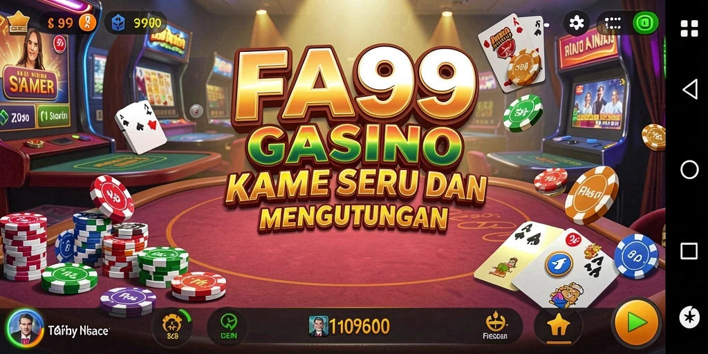 Tangkapan layar gameplay FA99 menampilkan pengalaman Kasino yang mendebarkan.
