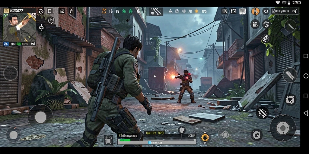 Gameplay HUGO77 yang intens dan penuh aksi.