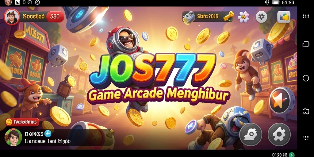 Screenshot utama JOSS777 menampilkan aksi seru dalam permainan Arcade.