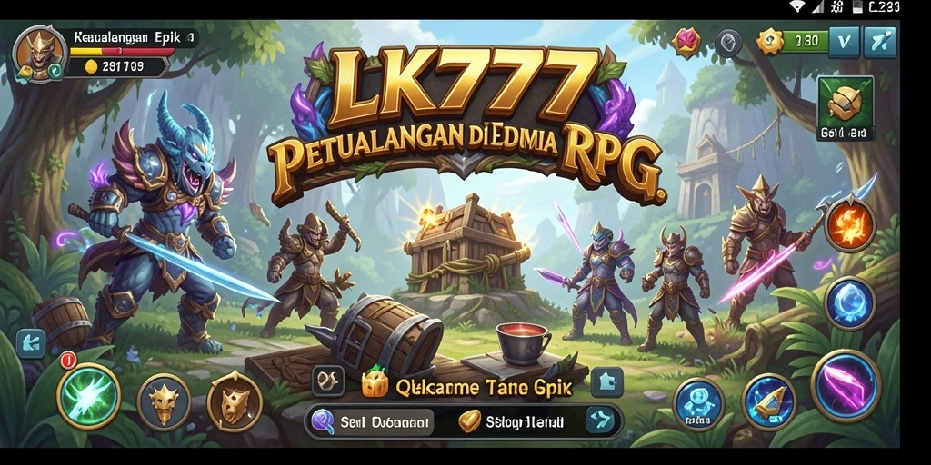 Tangkapan layar gameplay LK777 yang menampilkan pertempuran epik.