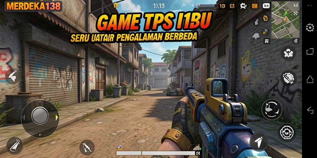 Gameplay mendebarkan dalam <strong>MERDEKA138</strong>, menunjukkan aksi tembak menembak yang intens.