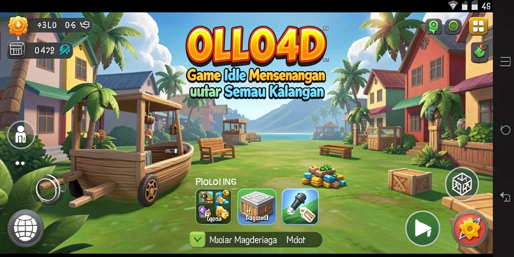 Screenshot OLLO4D menunjukkan gameplay santai yang menarik.
