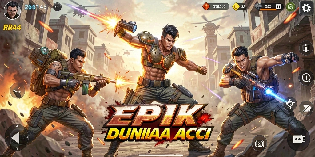 Tampilan gameplay yang intens dan mendebarkan di RR44.