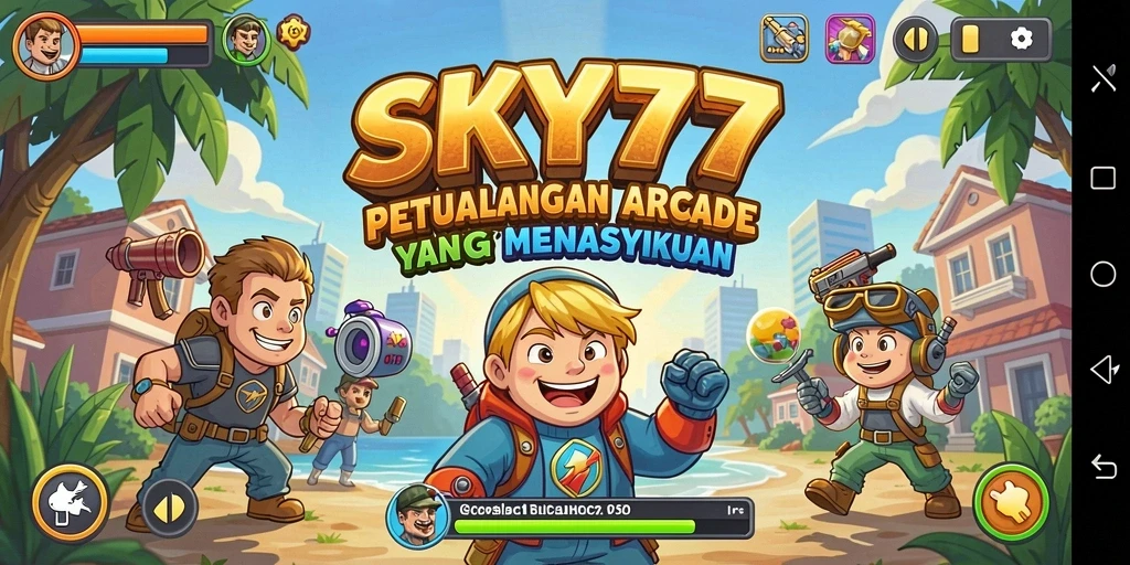 Menampilkan gameplay seru dari SKY77, dengan aksi tak terduga di setiap level.