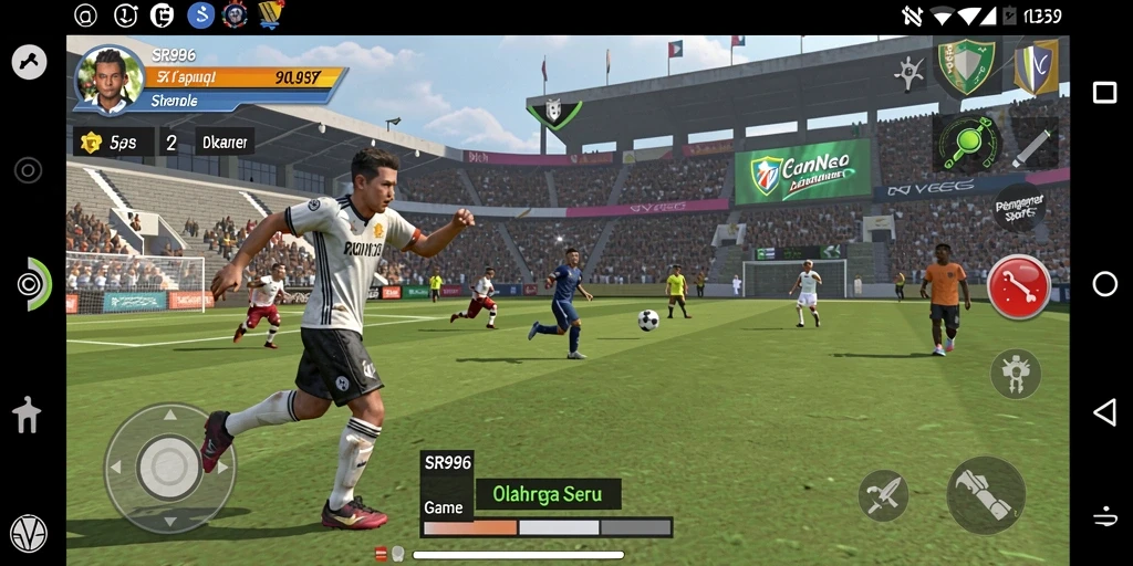 Gameplay menyenangkan di SR996 dengan berbagai mode olahraga.