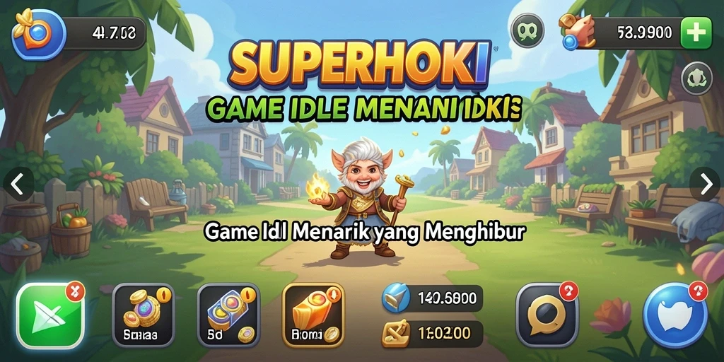 Tampilan menarik dari gameplay <strong>SUPERHOKI</strong> yang menarik dan menghibur.