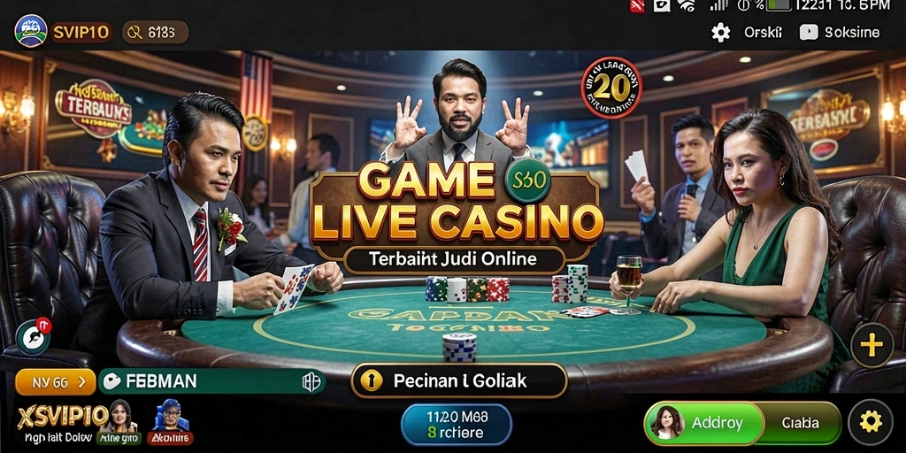Tangkapan layar permainan Live Casino SVIP10 yang seru dan interaktif.