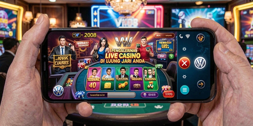Tampilan gameplay Live Casino di VW108 yang mendebarkan dan nyata.