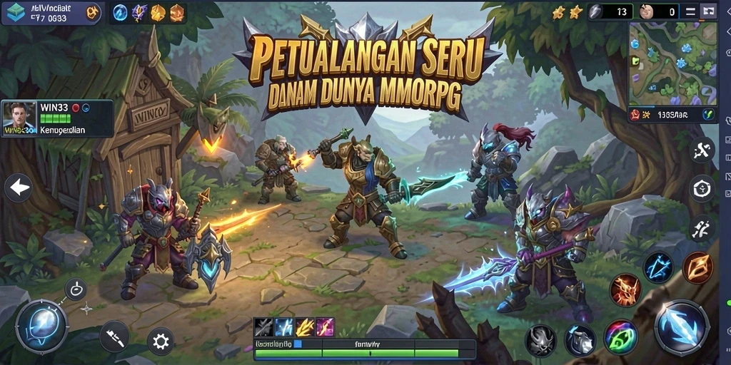 Gameplay seru dalam dunia fantasi yang luas.