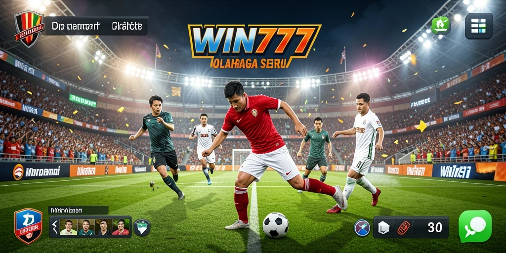 Tampilan gameplay seru di WIN777 dengan aksi olahraga yang mendebarkan.