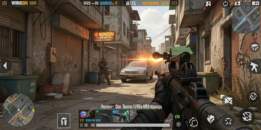Gameplay seru dari WINIDN dalam pertempuran FPS.