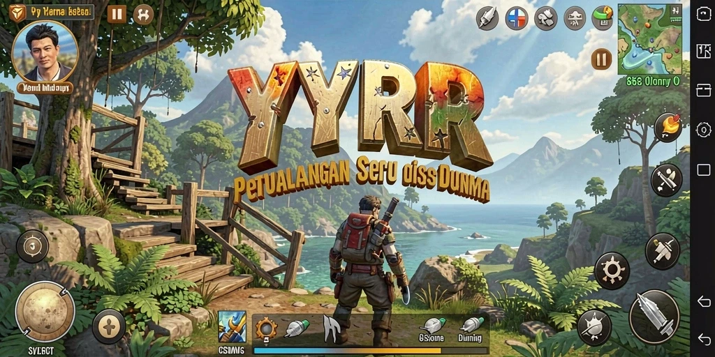 Tampilan gameplay YYRR yang mendebarkan di dunia petualangan.